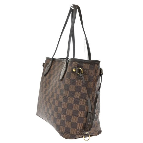 LOUIS VUITTON Neverfull PM Shoulder Tote Bag Damier Leather Brown N51109 14KB393 - Picture 3 of 16